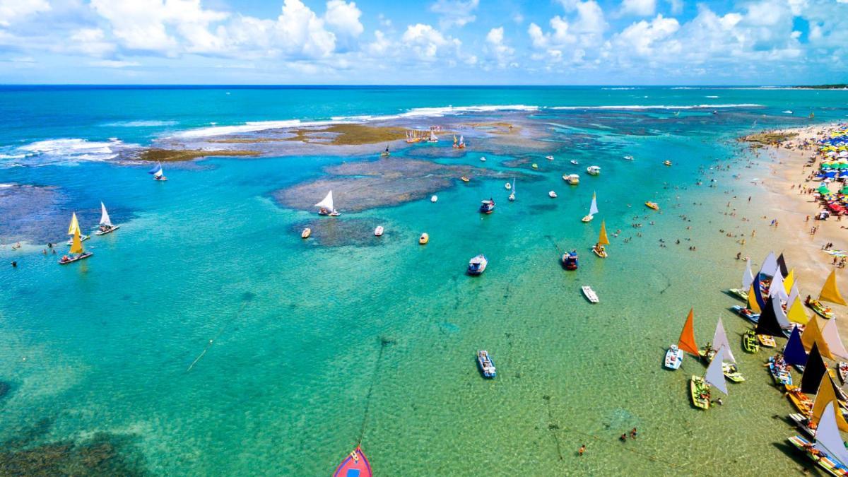 Flat Mar & Sol - Para 6 Pessoas Apartment Porto de Galinhas Bagian luar foto